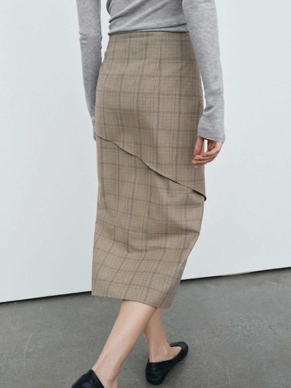 Zara collection plaid ruffled skirt - Picture 3 of 6